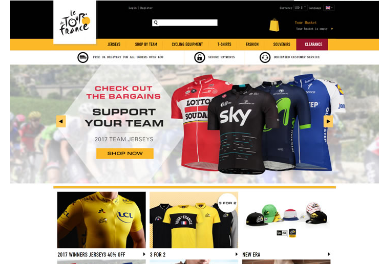 环法自行车赛官方商店：Le Tour de France